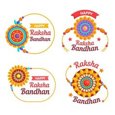 happy rashka bandhan badge designs