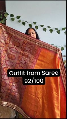 Kurta Made From Saree, Frock Made From Saree, Suit From Saree Party Wear, Suits From Sarees Indian Fashion, Kurti Designs From Saree, Tissue Frocks For Women, Sleeveless Kurti Styling, Full Sleeve Dress Designs, Handmade Saree Design