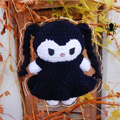 #kuromi #wednesday #sanrio #crochet #amigurumi Crochet Wednesday, Wednesday Addams