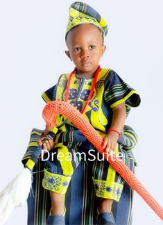 Four-piece African Asooke/handwoven Boys' outfit for birthdays, weddings, school cultural events, photo shoot and other special events. There are two options of this listing availble: 1. Four-piece set which includes pants/sokoto, Inner Tunic/Buba, Big Robe/Agbada and 1 special hat/fila. 2. Three-piece set which includes, pants, tunic, hat, and a robe. Colors: Stripes of Mustard Yellow/Green, and Black To complete the look, you may select the matching accessories- beaded-staff/Opa, Asooke horset Multicolor Sets With Traditional Patterns For Celebration, Multicolor Traditional Pattern Sets For Celebration, Traditional Handmade Ceremonial Sets, Ceremonial Green Sets With Traditional Patterns, Yoruba People, Loose Fitting Pants, Fitted Pants, Cultural Events, Matching Accessories