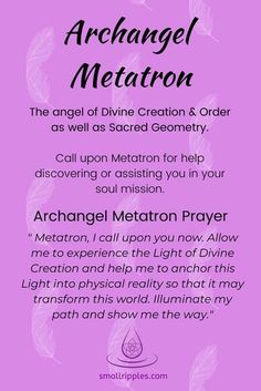 the back cover of an oraclel meditation book, with text in purple and black