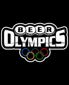 beer olympics logo with the olympic rings