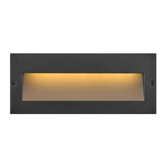 an outdoor wall light that is on the side of a white wall with yellow lights