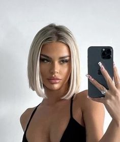 Blonde Sleek Bob, Sharp Blonde Bob, Platinum Blonde Short Bob, Mid Length Platinum Blonde Hair, Short Blond Haircut, Platinum Blonde Hair Short, Platinum Short Hair, Icy Blonde Bob, Platinum Blonde Short Hair