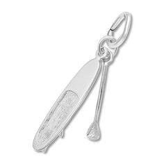 This adventurous paddle board charm from the Rembrandt Charms® collection is crafted of sterling silver. Jewelry Questions, Silver Engraved Bracelet, Jewlery Necklace, Jewelry Education, Jewelry Advice, Jewelry Charms Pendants, Jared The Galleria Of Jewelry, Blue Stone Ring, Nameplate Necklace