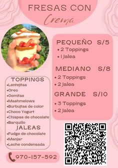 a pink flyer with an image of food in the center and information for it to be posted