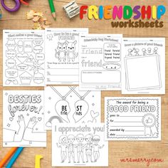 the best friends worksheets for kids