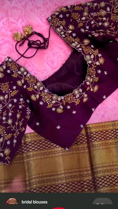 Brinjal Colour Blouse Design, Blouse Cut Work Designs, Latest Blouse Designs Pattern Party Wear, New Model Maggam Work Blouse Designs, Pink Maggam Work Blouse Designs, Simple Computer Work Blouse Designs, Ghagra Design