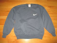 Vintage Nike Stitched Label "Embroidered Swoosh" (X-LARGE *** 25 Inches Arm Pit to Arm Pit ***) Sweatshirt in Excellent Condition (Has Been Worn and Washed). SEE More BRANDED CLOTHING and OTHER SPORTS Memorabilia in My EBAY STORE. Click on EBAY STORES Logo after my USER ID to see my OTHER SPORTS MEMORABILIA AUCTIONS Specializing in BOSTON SPORTS sorted by Sport Categories! Branded Clothing, Boston Sports, Vintage Nike, Sports Memorabilia, In Boston, Fancy Dresses, Puma Jacket, Nike Jacket, Ebay Store