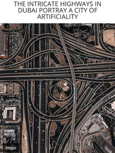 an aerial view of multiple roads and intersections in the united states, including two lanes