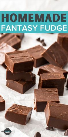 homemade chocolate fudges are so good and easy to make they taste like fudge