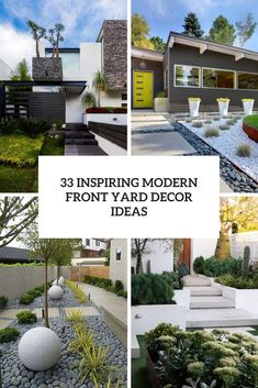 modern front yard decor ideas that are easy to do