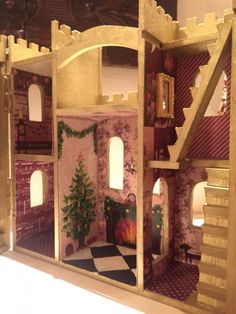 a doll house is shown from the inside