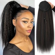 Category:Ponytails; Occasion:Daily Wear,Birthday,Vacation,Party / Evening; Age Group:Adults; Color Shade:Black; Hair Extension Type:Drawstring; Origin of Hair Donors:Brazilian Hair; Hair Material:Synthetic Hair; Texture:Straight; Length:20 inch; Features:Soft,Comfortable,Easy dressing,Women,Classic; Heat Resistant:Yes; Listing Date:06/05/2023; Hairstyle:With Ponytail; Can Be Permed:No Yaki Ponytail, Clip In Ponytail Extensions, Vacation Birthday, Birthday Vacation, Drawstring Ponytail, Clip In Ponytail, Ponytail Hair Extensions, Ponytail Hair, Ponytail Extension