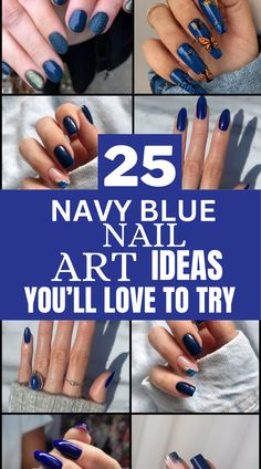 If you love navy blue nails then these nails are for you. These navy blue nail art are the best and will suit any outfit you want to pair them with. These navy blue nail art are beautiful so you can’t help but love them all. Navy Bridal Nails, Navy Gel Nails Ideas, Navy Blue Elegant Nails, Manicure Ideas Blue, Matte Finish Nail Art, Mother Of Bride Nails Navy, Red And Navy Nails, Navy Gel Nails Design, Navy Blue Nail Art Designs