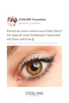 COSLINE | Funkelnder Farbverlauf: Augen-Make-Up in Silber und Grau! Tages Make-up, Make Up Tutorials, Kajal Eyeliner, Make Up Inspiration, Eyeliner Looks, Youtube Video, Eyeliner, Makeup Looks, Make Up