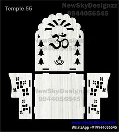 an image of a paper cutout of a buddha statue with the number five on it