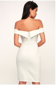 Chic Fitted Mid-length Bodycon Dress, Elegant Off-shoulder Bodycon Dress For Day Out, Chic Fitted Off-shoulder Midi Dress, Chic Fitted Mid-length Mini Dress, Bodycon Midi Party Dress, Fitted Off-shoulder Midi Dress For Day Out, Chic Bodycon Mid-length Dress, Chic Off-shoulder Bodycon Dress For Day Out, Chic Mid-length Bodycon Dress