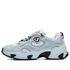 (WMNS) FILA FUSION ANCERUS PLUS Sneakers 'Sky Blue White Black' T12W321601FWI Blue White And Black, Fashion Performance, Stylish Sneakers, Perfect Pair, Sky Blue, Blue Sky, Your Perfect, White Black, White And Black