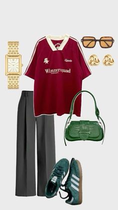 Ootd Style, 로고 디자인, Casual Style Outfits, Looks Style, Lookbook Outfits, Looks Vintage, Look Cool