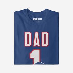 He’s not just your dad, he’s the best one around! A dad as amazing as yours deserves a shirt that shows off his favorite team. Make sure everyone knows how great of a dad and fan he is with this Buffalo Bills #1 Dad T-Shirt. This top features a design that showcases your all-important team colors and a bold team logo display across the chest, meaning this t-shirt will prove your unmatched dedication to the Buffalo Bills when you’re at the game or watching at home with your #1 family. In other wo