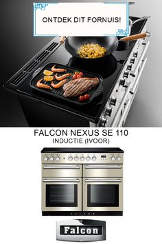 an advertisement for falcon ovens with the words falcon next to it and in front of them