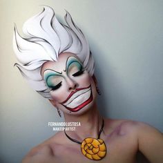 Ursula Makeup, Makeup Skills, Halloween Idea, Diy Halloween Costumes For Women, Disney Makeup