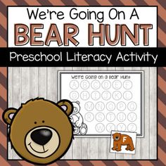 we're going on a bear hunt preschool library activity