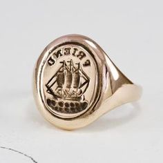 Friendship Signet Ring 10k Yellow Gold Antique Style Rebus | Etsy Oval Stamped 14k Gold Signet Ring, Oval 14k Gold Stamped Signet Ring, Antique 14k Gold Signet Ring For Commemoration, Symbolic 14k Stamped Signet Ring Collectible, Classic 14k Gold Stamped Signet Ring, 14k Gold Heirloom Signet Ring For Commemoration, Heirloom 14k Gold Signet Ring For Commemoration, Antique 14k Stamped Signet Ring For Commemoration, Heirloom Stamped Signet Ring For Formal Occasions