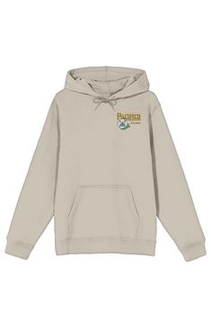 Elevate your casual look with this cream Pacifico long sleeve hoodie, featuring the iconic beer logo on both front and back. Crafted with a blend of cotton and polyester, this officially licensed sweatshirt offers comfort and style. The adjustable hood adds a touch of versatility, making it perfect for various occasions. Easy care allows you to machine wash this sweatshirt on cold with like colors and tumble dry on low heat, preserving both the vibrant design and fabric quality effortlessly.Draw Pacifico Beer, Beer Logo, Vibrant Design, White Hoodie, Pacsun, Long Sleeve Hoodie, Casual Looks, Beer, Heat