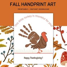 a thanksgiving card with an image of a turkey on it and the words happy thanksgiving