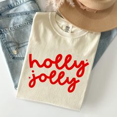 Get into the holiday spirit with our Christmas Comfort Colors Tees! These festive tees offer a blend of vintage style and cozy comfort, making them perfect for all your seasonal celebrations. Whether you're decorating the tree, attending holiday parties, or relaxing with family, these tees bring warmth and cheer to every occasion. 🎄 Key Features: 🧵 100% Ring-Spun Cotton: Experience the softness and durability of premium, ring-spun cotton that feels great all day long. 👕 Vintage-Inspired Look: Each tee features a unique dye process, giving it a classic, faded look that's full of holiday charm. 🌱 Eco-Friendly & Ethically Produced: Feel confident in your purchase with our commitment to sustainable and ethical practices. 🧍 Unisex Sizing: Designed to fit comfortably, our tees are available Christmas Classic, Xmas Shirts, Seasonal Celebration, Winter Gift, Comfort Colors Tee, Christmas Designs, Holly Jolly, Retro Christmas, Holiday Fashion