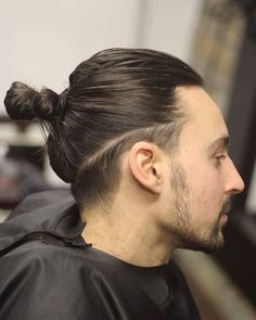 Undercut Ponytail, Man With Long Hair, Low Fade Haircut