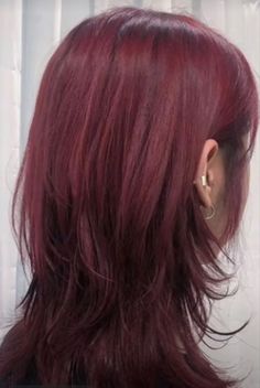 Hair Inspo Ideas, Red Hair Inspo, Wine Hair, Hair Streaks, Mia 3, Burgundy Hair, Hair Dye Colors