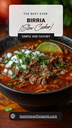 the best ever birria slow cooker recipe simple and savory with fresh herbs