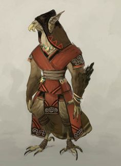 an image of a bird dressed in costume