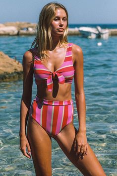 Birdie Bikini In Jahazi Winter Basics, Chasing The Sun, High Waisted Briefs, Colour Combo, Nautical Style, Nautical Fashion, High Waist Bottoms, Drip Dry, Good Energy