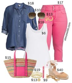 Plus Size On A Budget, Outfits With Pink, Cropped Outfits, Plus Size Pink, Budget Outfits, Big Girl Fashion