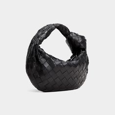 Bottega Veneta hobo bag in signature intrecciato woven leather. Knotted wristlet strap; 10cm / 3.9" drop Zip top closure. Interior compartment and zip pocket.  Calfskin lining. Item weight: approx. 0.9 lbs.  "Jodie" is made in Italy. Approx. 5.5"L x 13.7"W x 9"H. Evening Pouch Shoulder Bag With Intrecciato Weave, Evening Handheld Woven Leather Shoulder Bag, Evening Hobo Bag With Intrecciato Weave, Formal Hobo Bag With Intrecciato Weave And Top Handle, Evening Woven Leather Handheld Bag, Evening Hobo Bag With Braided Handles, Luxury Intrecciato Weave Hobo Bag For Evening, Luxury Intrecciato Hobo Bag For Evening, Elegant Evening Hobo Bag With Intrecciato Weave