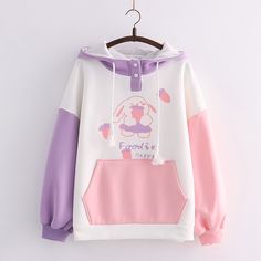 Size: One size, Color: Pink pocket Cheap Kawaii Women's Hoodie, Kawaii Clothing Sweatshirts & Hoodies, Cheap Kawaii Spring Sweatshirt, Cheap Kawaii Hoodie For Streetwear, Cheap Kawaii Hoodie Sweatshirt, Cheap Cotton Kawaii Sweatshirt, Bunny Halloween Costume, Kawaii Hoodie, Bunny Hoodie