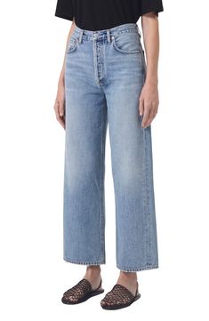 Mom Pouch, Pants Nordstrom, High Waist Wide Leg Jeans, Embellished Flats, High Waist Wide Leg Pants, Denim Shirt, High Waisted Pants, Wide Leg Jeans, Jean Outfits