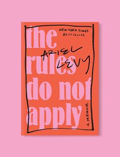 an orange and pink book cover with the words, the cruelly do not apply