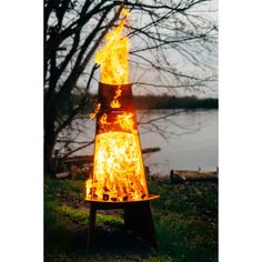 Vesuvius Wood Burning Fire Pit | Woodland Direct Fire Pit Dimensions, Fire Pit Art, Mount Vesuvius, Wood Fire Pit, Steel Fire Pit, Wood Burning Fire Pit, Fire Pit Designs, Wood Burning Fires, Modern Outdoor Furniture