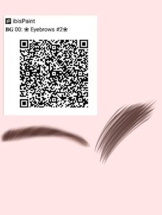 an image of someone's eyebrows with the qr code on top of them