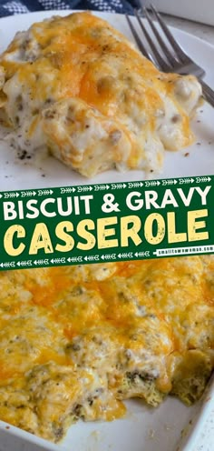 Biscuits and Gravy Casserole, breakfast ideas, brunch party