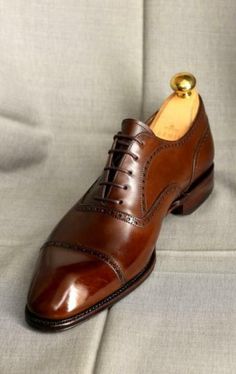 Handmade Brown Leather Oxford Cap Toe Dress Lace Up Shoes on Storenvy Brown Closed Toe Dress Shoes For Galas, Brown Fitted Closed Toe Dress Shoes, Fitted Brown Closed Toe Dress Shoes, Fitted Brown Closed-toe Dress Shoes, Fitted Brown Oxfords For Derby, Fitted Brown Cap Toe Oxfords, Brown Closed Toe Oxfords For Galas, Fitted Brown Oxfords With Closed Toe, Brown Cap Toe Dress Shoes For Galas