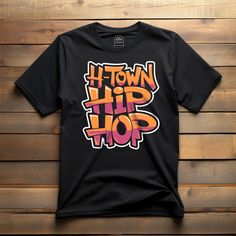 Celebrate the legendary Houston hip hop scene with our 'H-Town Hip Hop' t-shirt. Featuring a street-art style design, this tee is perfect for fans of Houston's rap culture and anyone who appreciates the city's musical influence. Rap Culture, H Town, Hip Hop Culture, Rap Music, Style Design, Art Style, Houston, Street Art, Rap