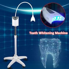 ad eBay - The up-to-date Cool Light Teeth Whitening Accelerator can convert electric energy into strong blue light. It is not a dream to make your teeth shine with brightness. LED Bleaching System Accessories are. Tooth Bleaching, Dental Bleaching, Tooth Whitening, Teeth Bleaching, Teeth Whitening System, Blue Lamp, Dental Teeth, Led Light Lamp, Blue Led Lights