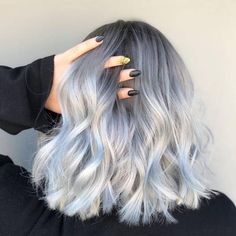 Silver Grey Hair, Grey Hair Color, Ombre Hair Color, Pastel Hair, Lace Hair, Hair Dye Colors, Hair Inspiration Color, Cool Hair Color