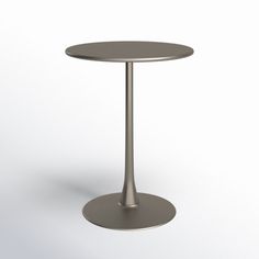 Gather under the open sky at this sleek round bar table, boasting a durable powder-coated steel frame. Weather-resistant for indoor + outdoor use. Cleaning is a breeze with mild soap + warm water. This table seats a crowd, so gather some friends. Table Base Color: Taupe, Table Top Color: Taupe AllModern Kevyn Powder Coated Steel Bar Table in Taupe/Taupe | Size 39.8" H X 31.5" W X 31.5" L Friends Table, Round Bar Table, Rooftop Lounge, Social Space, Open Sky, Cafe Tables, Round Bar, Some Friends, Steel Bar